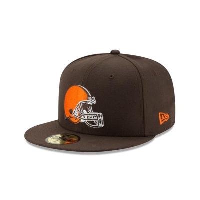 Brown Cleveland Browns Hat - New Era NFL 59FIFTY Fitted Caps USA7904825